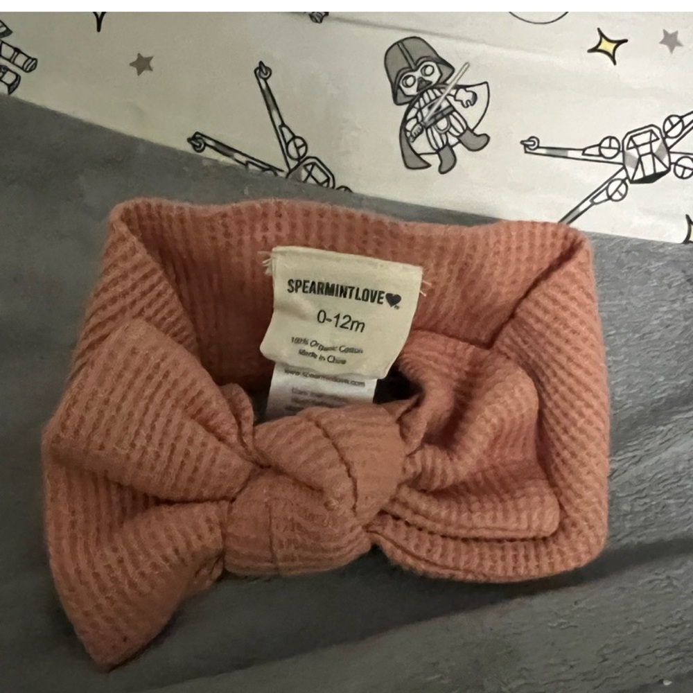 SpearmintLOVE Knitted Pink Baby Headband